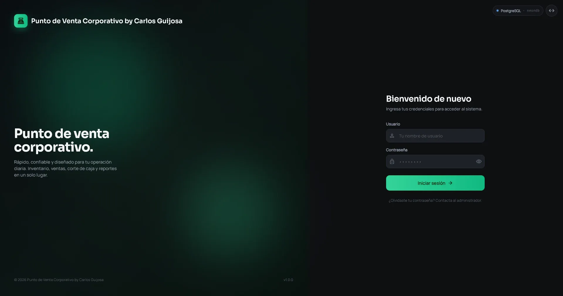 Punto de Venta Corporativo - Remake en Flutter Desktop